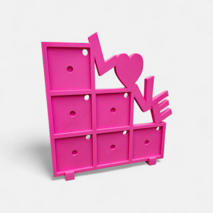 💕 LOVE Photo Magnet Frame – Complete Display Option Available