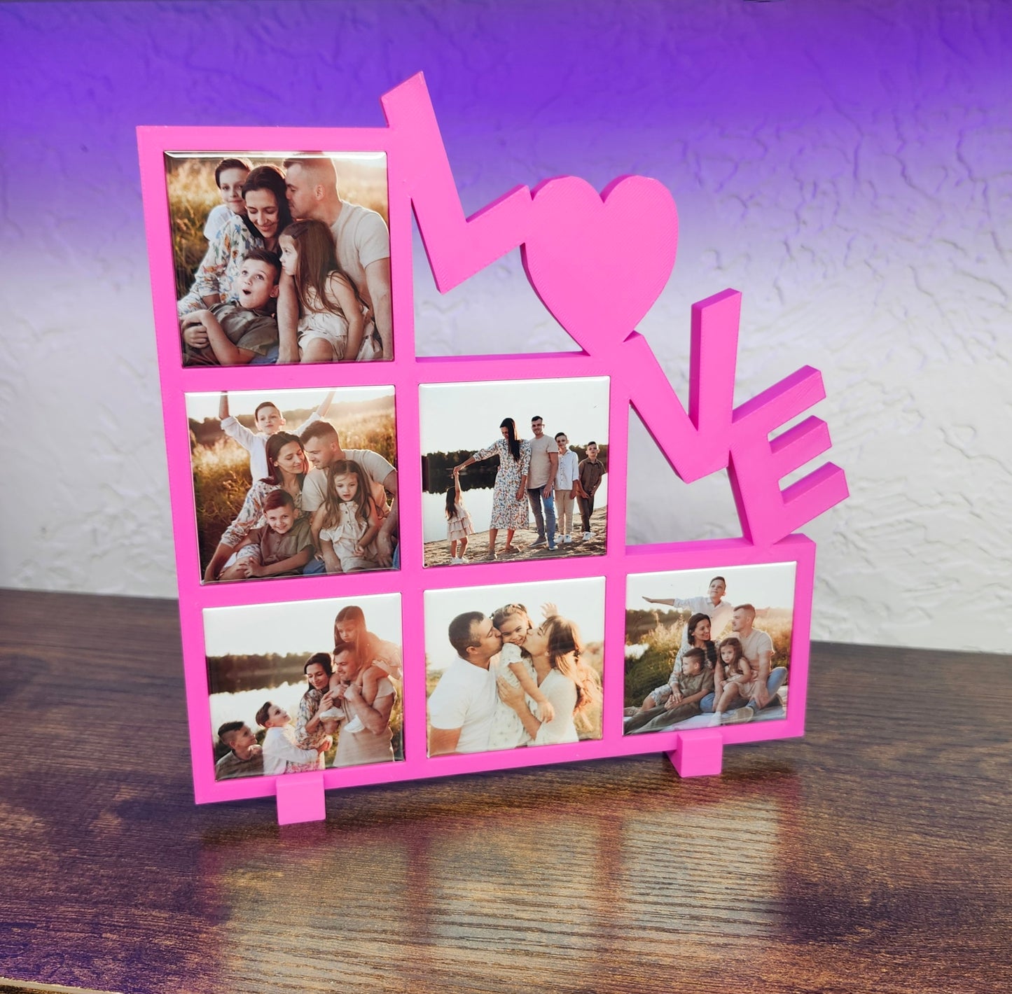 💕 LOVE Photo Magnet Frame – Complete Display Option Available